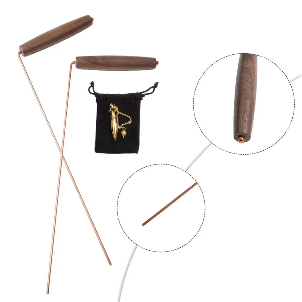 Flexible Pure Copper Metal Detector Dragon Seeking Detachable Dowsing Rod High Sensitivity Durable Metal Pinpointer For Adults