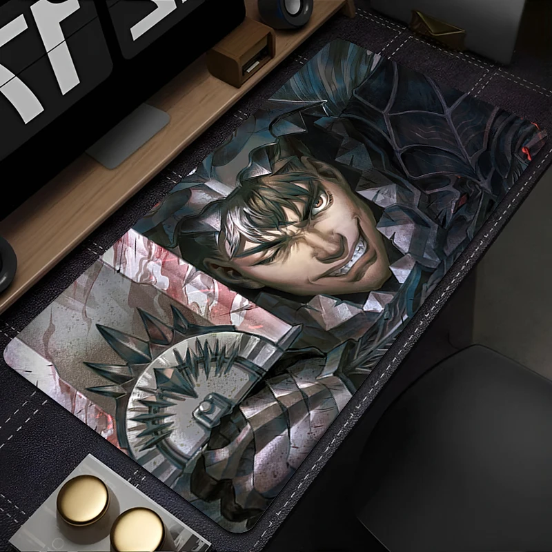 Mouse pad non-slip rubber large table pad computer accessories keyboard pad coaster Anime Game PC carpet Berserk Mousepad XL XXL