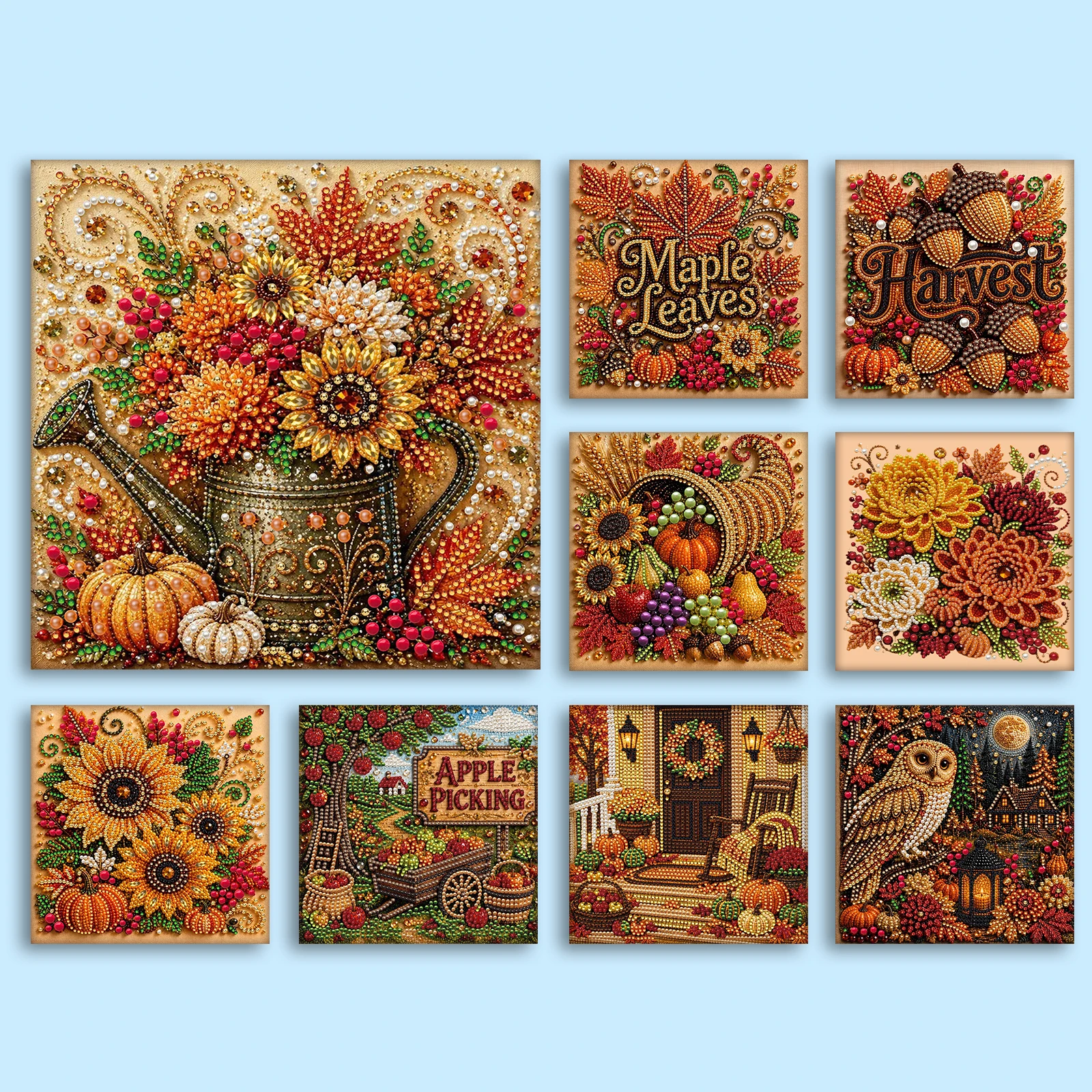 Art And Craft Autumn - Kit de Pintura Artística com Pérolas