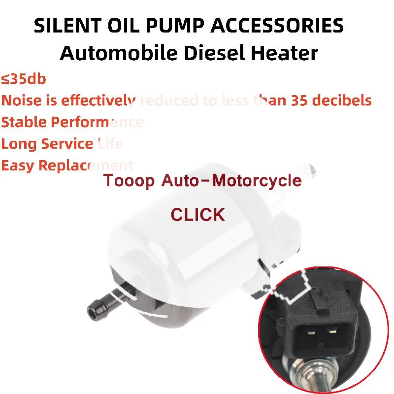 

1Pcs Car Heater Diesel Pump 22ml Ultra Quiet Fuel Pump For 12V 5KW/8KW Webasto Eberspacher Car Air Parking Heater Accessories