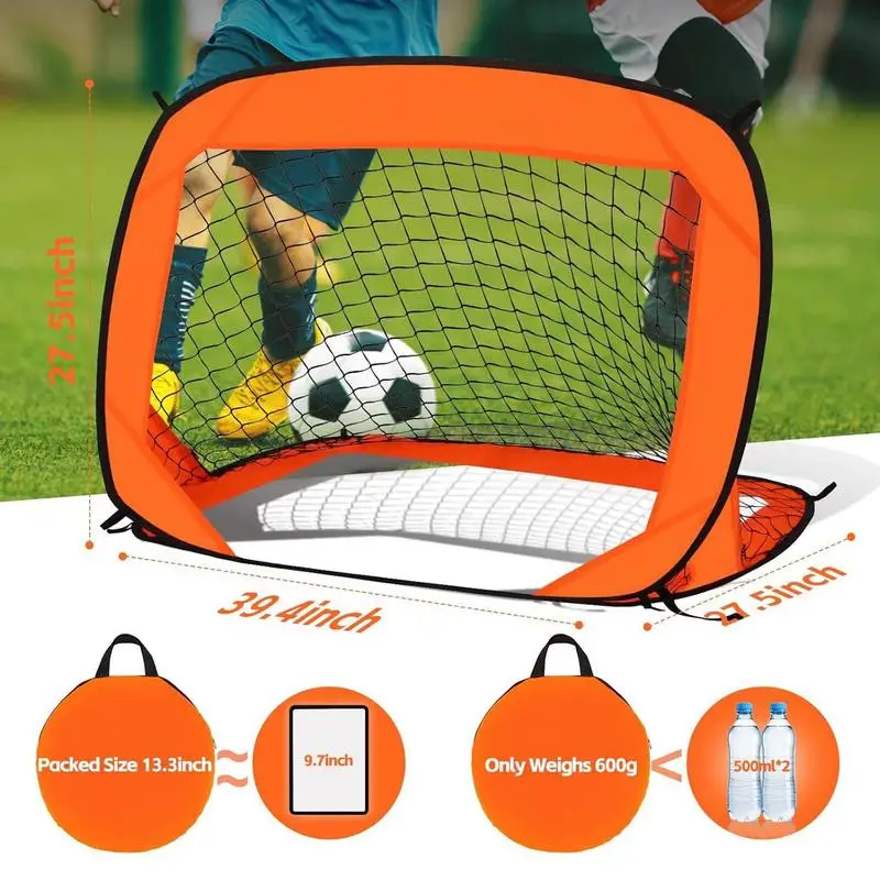 شبكة تدريب أهداف كرة القدم المحمولة قابلة للطي ومتعددة الاستخدامات وخفيفة الوزن وسهلة التجميع للأنشطة الخارجية