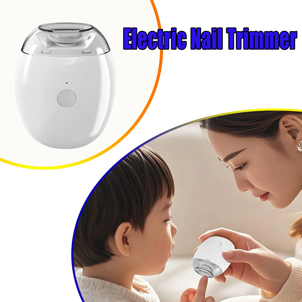 

Baby Nail Trimmer Electric USB Rechargeable Safe Nail File for Kids Infant Toddler Home Travel Prevent Splash Baby Supplies