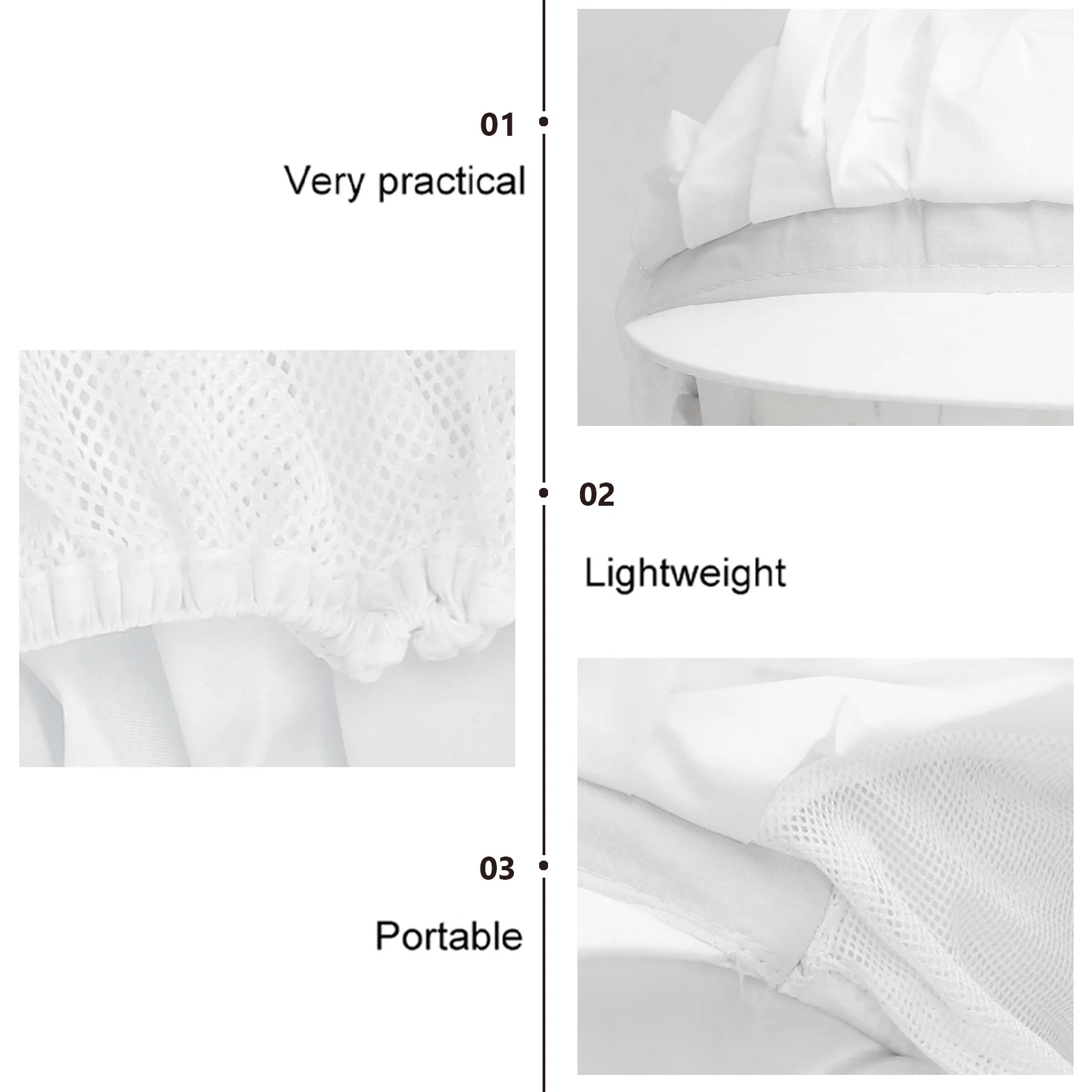 

1Pcs Dust Proof Work Hat Elastic Adjustable Chef Cap Breathable Comfortable Cooking Kitchen Food Service Hair Cover