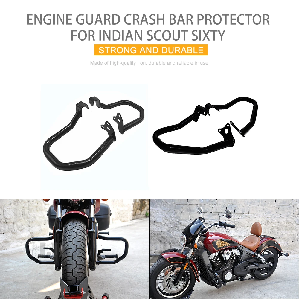 

Motorcycle Spare Parts Engine Guard Crash Bar Protector For Indian Scout Sixty Bobber 2015-2023 Motorcycle Accessories