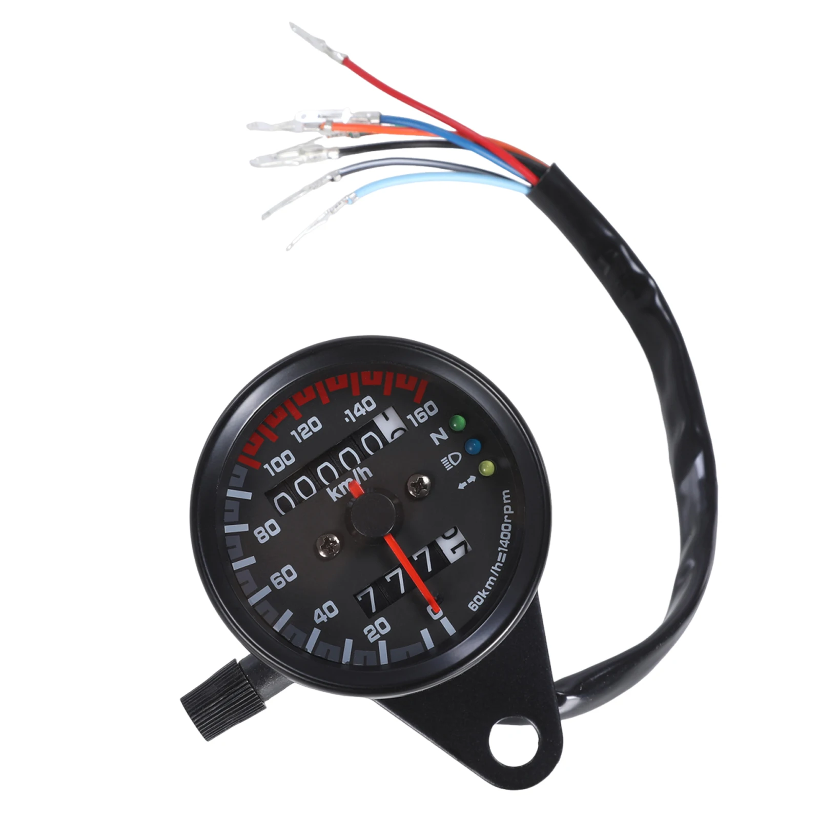 Hot Sale Motorcycle Speedometer Classic Delicate 12V Motorcycle Speedometer Odometer with Neutral Gear Turn Signal Indicator