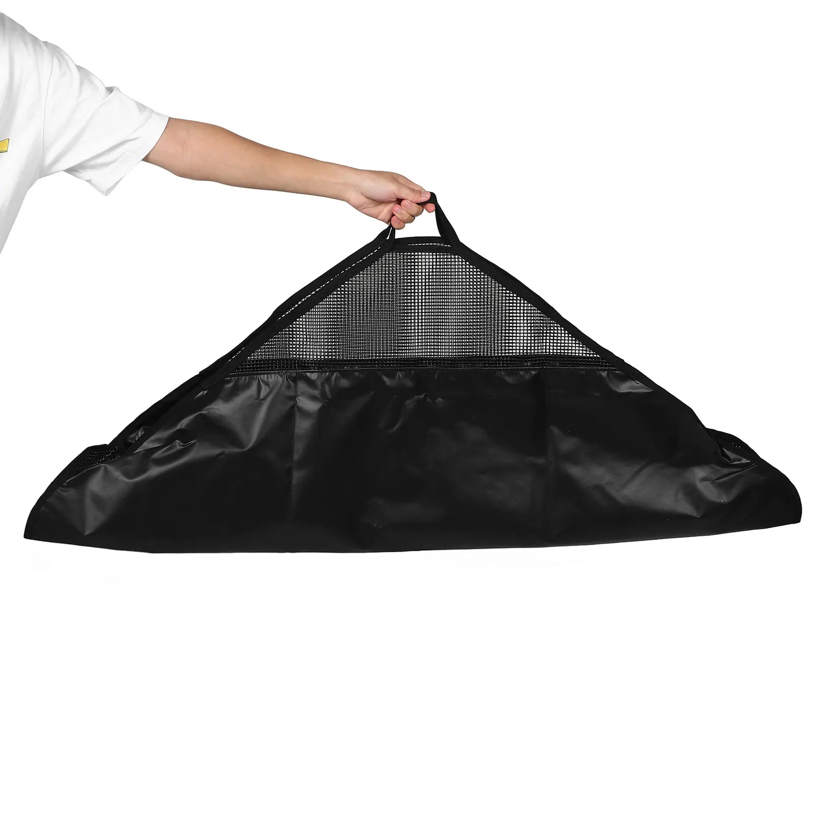 

Multipurpose Fish Measure Bag Large Capacity PVC Black Fishing Tournament Weigh Sling Foldable Ruler Carry Handle Bass Weigh in