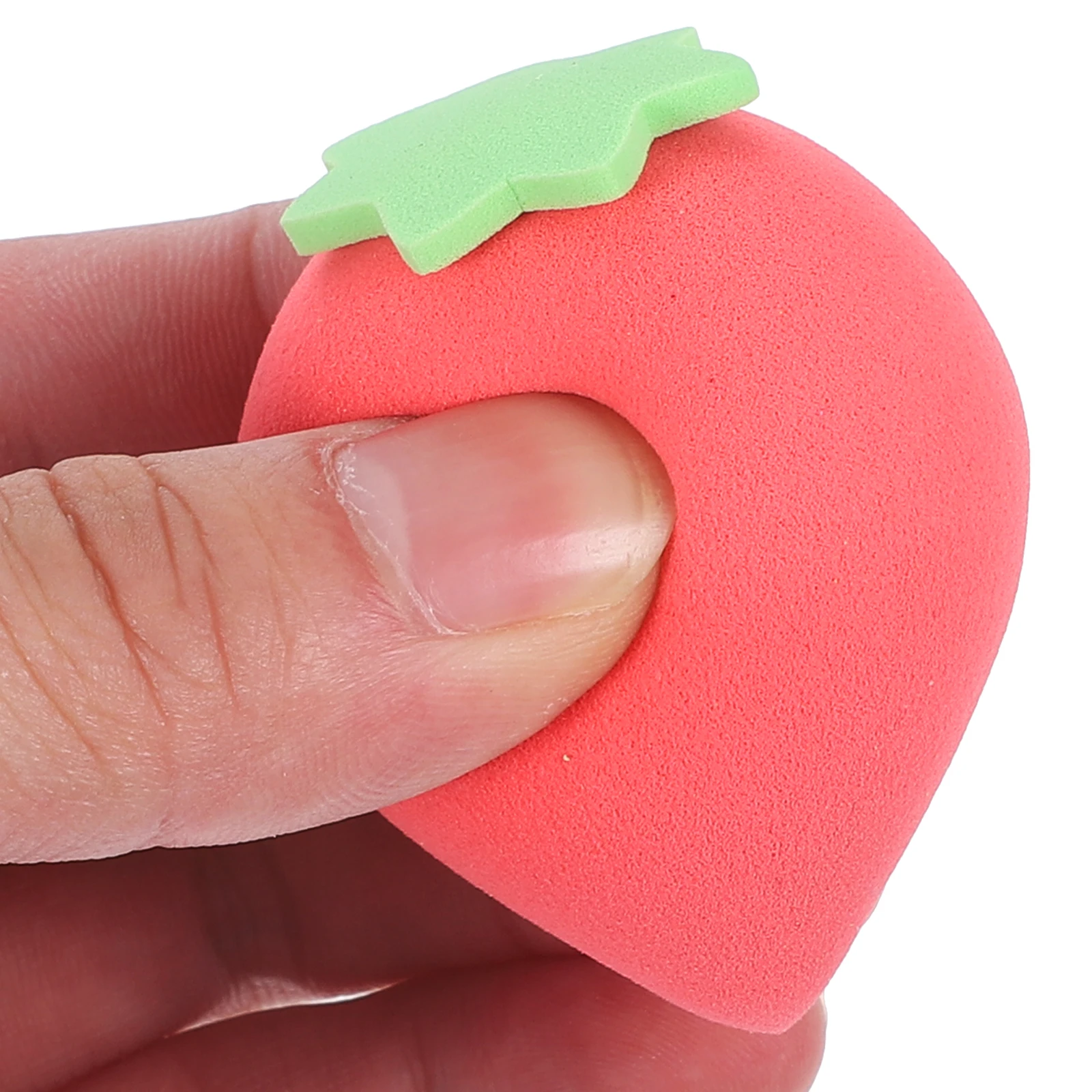 4 قطع من إسفنجات مكياج الفاكهة، بودرة صغيرة محمولة لكريم الأساس وخافي عيوب الرطب والجاف، أدوات تجميل ومستحضرات التجميل