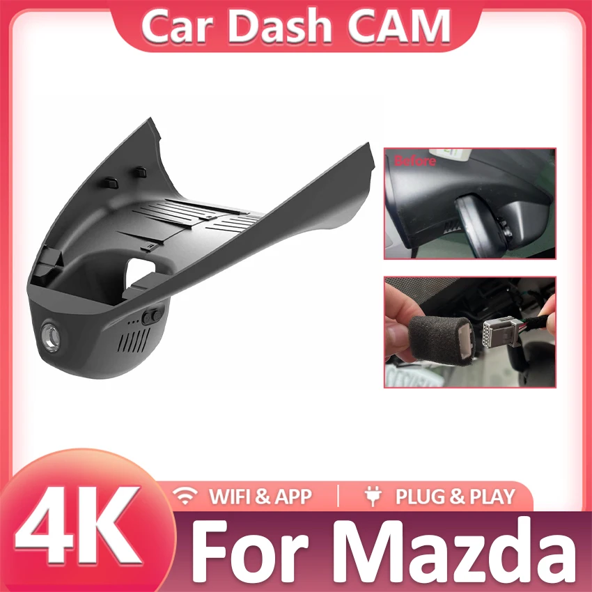 Car DVR Have a sunroof for Mazda CX-30 CX-50 CX30 CX50 EV 2022 2021 2020 Plug and Play 4K Dash Cam Camera Video Recorder DashCam