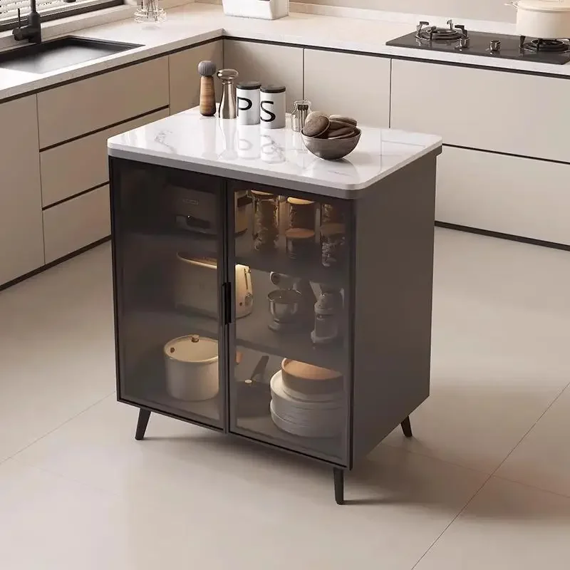 Kitchen Side Cabinet Multifunctional Locker Household Cutting Table Small Unit Storage