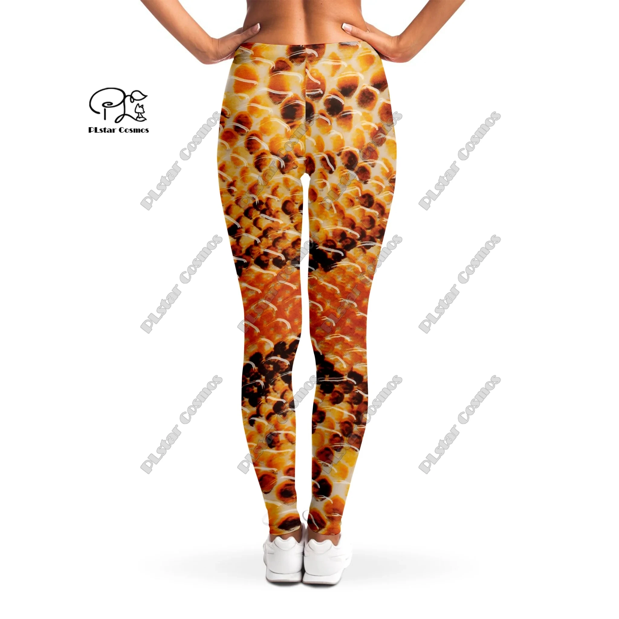 PLstar Cosmos Plus Size Feminino 3D Impresso Vida Selvagem Python Cartoon Leggings Leggings Esportivos Femininos