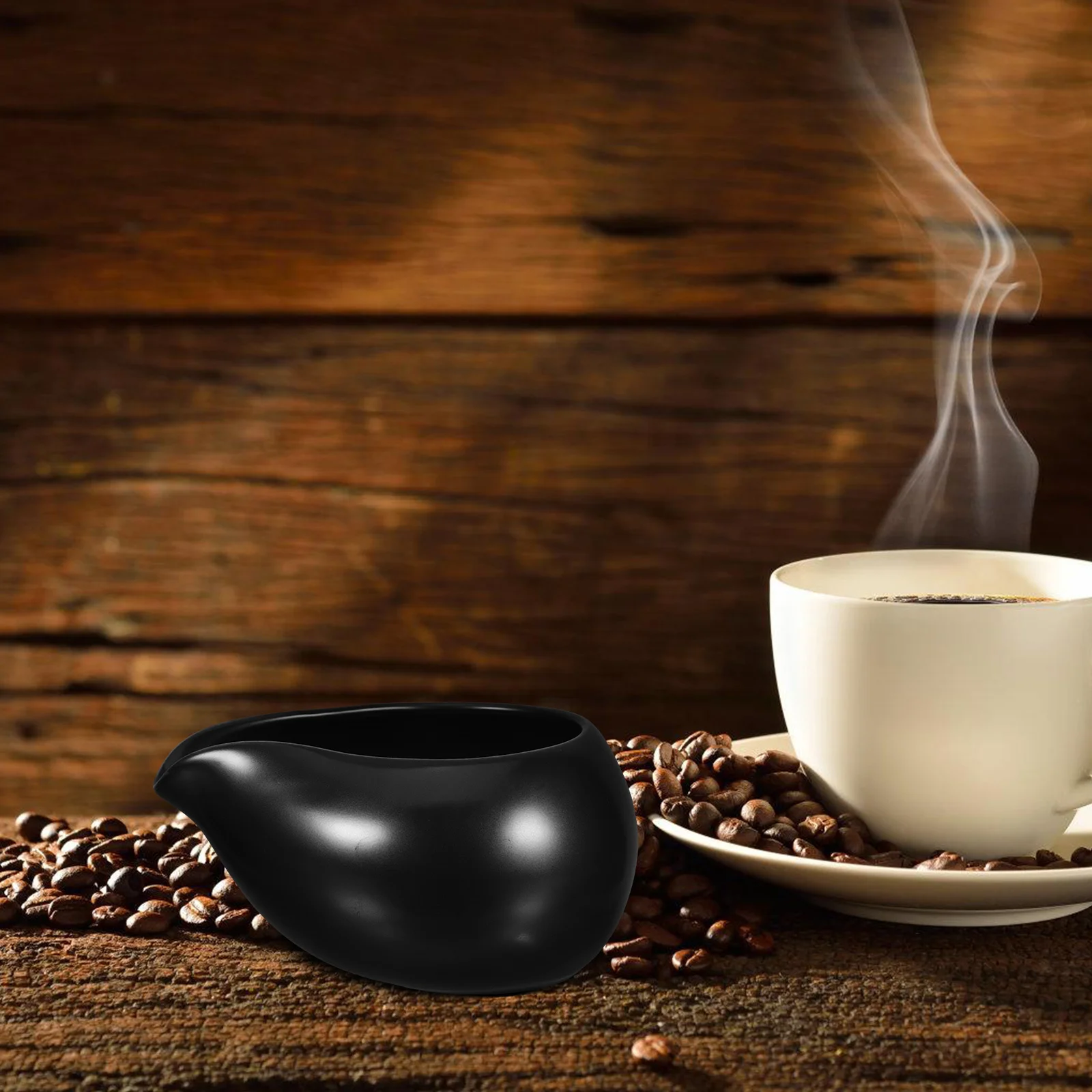 

3Pcs Milk Pot Ceramic Milk Pitcher Small Creative Design Antislip Base Coffee Tea Syrup Dispenser for Home Restaurant Use