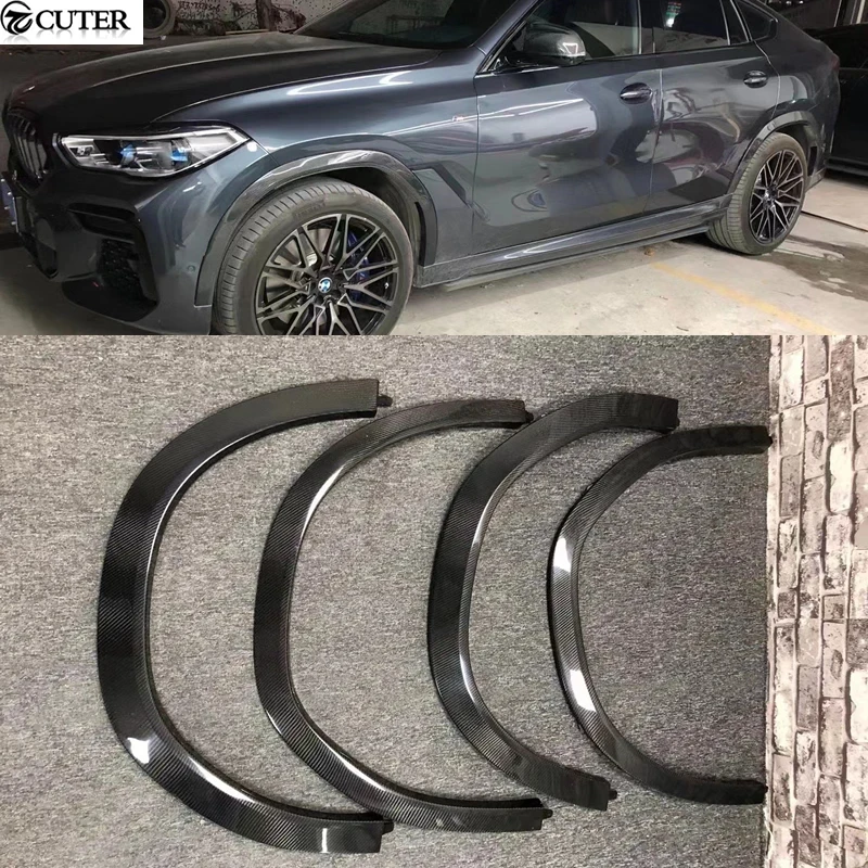 

G06 X6 Carbon Fiber Side Fender Wheel Eyebrow for Bmw G06 X6 Car Body Kit 2021