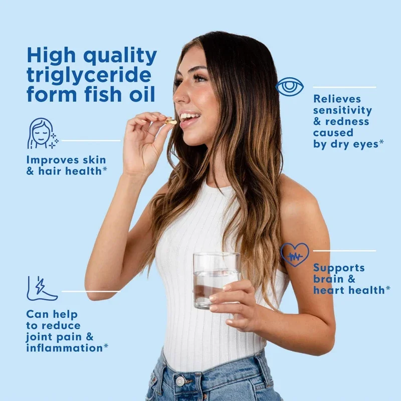 Omega 3 Fish Oil Supplement 2000 Mg - Supports Eye, Heart and Joint Health, Improves Absorption and Enhances Immune Function - Image 3