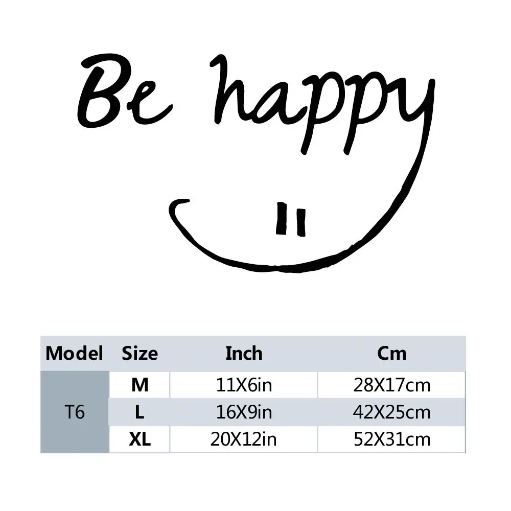 1PC NEW Be happy Pvc Wall Decals Home Decor Door Decor Background Wall Art Decal