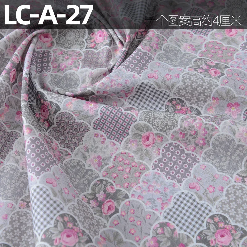 110x50 cm Tessuto in puro cotone Zakka Retro Gonna cartone animato fai da te, Giacca da libro, Abbigliamento fatto a mano, Tessuto, Panno di cotone