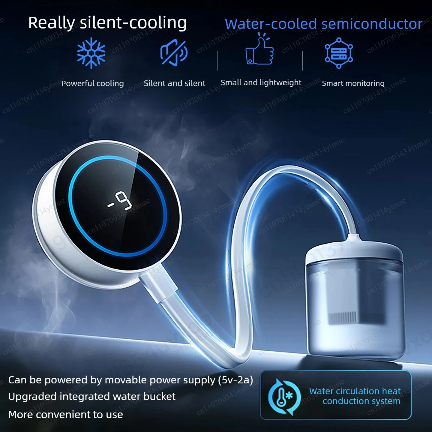 Zero Noise Magnetic Water Cooling Phone Cooler Freezing Edition Semiconductor Radiator for iPhone Gaming Live Streaming