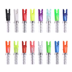 36ps/pack Arrow Pin Nocks Size L Arrow Nock +Aluminum Pin For ID 4.2mm 6.2mm Carbon Arrow Shaft DIY Archery Accessories