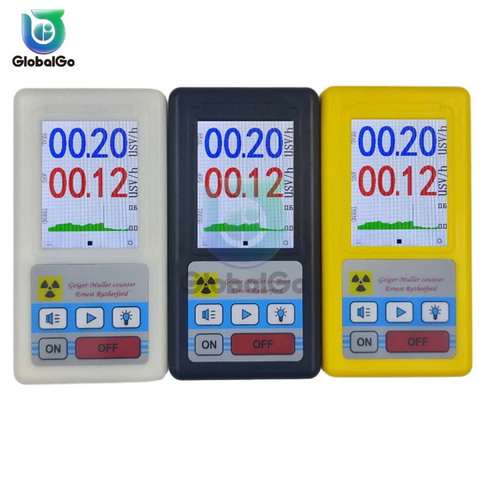 BR-6 Geiger เคาน์เตอร์เครื่องตรวจจับรังสีนิวเคลียร์ส่วนบุคคล dosimeter X-ray Beta Gamma เครื่องตรวจจับ LCD radioactive Tester เครื่องมือ