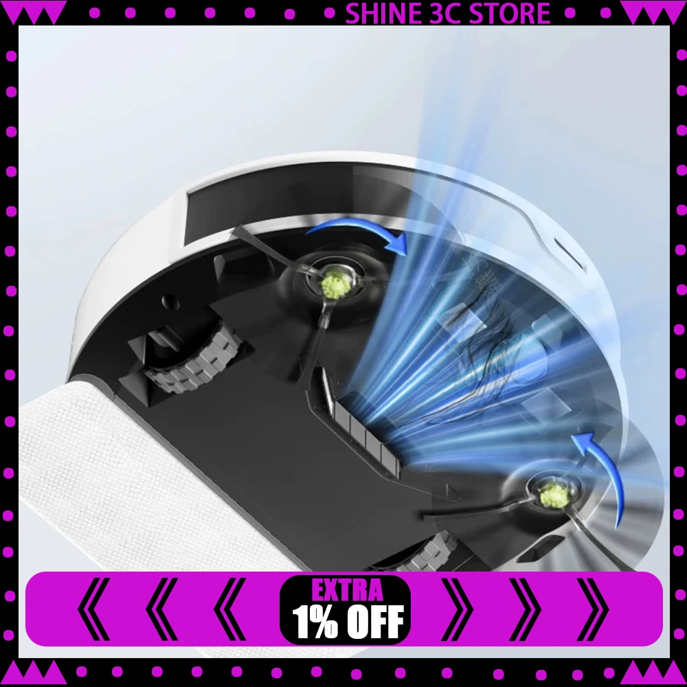 OKP K5Ultra Sweeping Robot Vacuum Front built-in laser navigation Robot Vacuum Cleaner Wit crossing obstacles Smooth low space