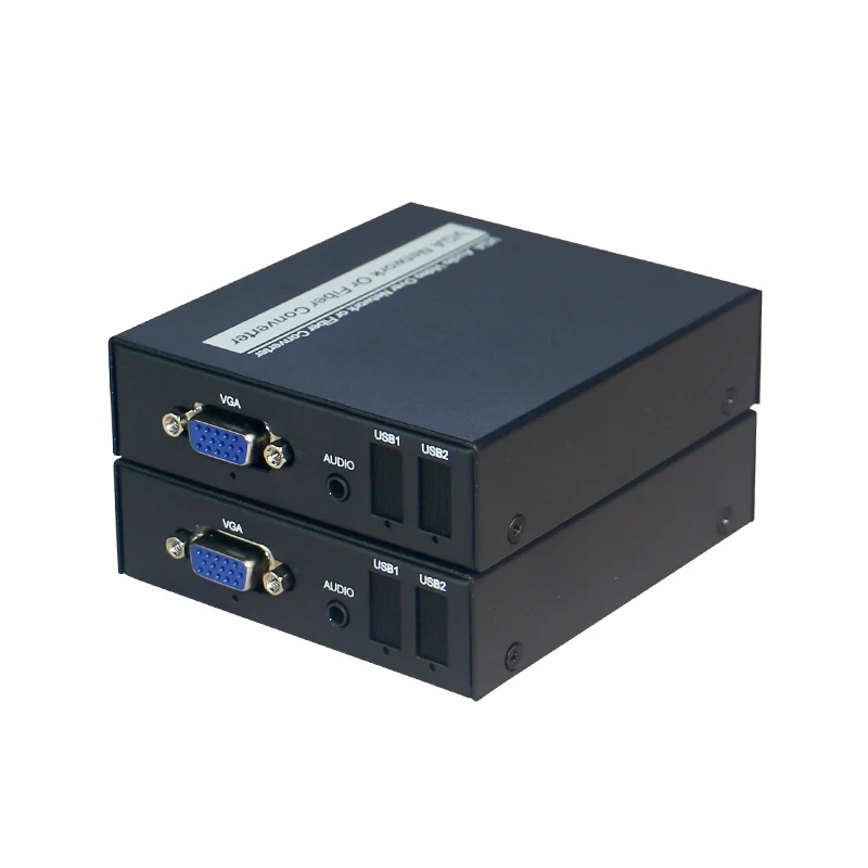 VGA Extender Over Fiber Converter VGA Video Audio To Optical Fiber Media Converter For DVR/NVR And PC Support 1080p/1080i