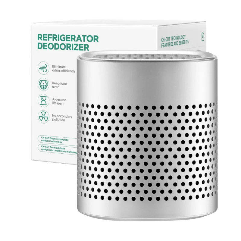 Refrigerator Deodorizer Lasts for 10 Years Stainless Steel  Fridge Odor Eliminator CH-CUT Technology Travel Size Air Purifiers