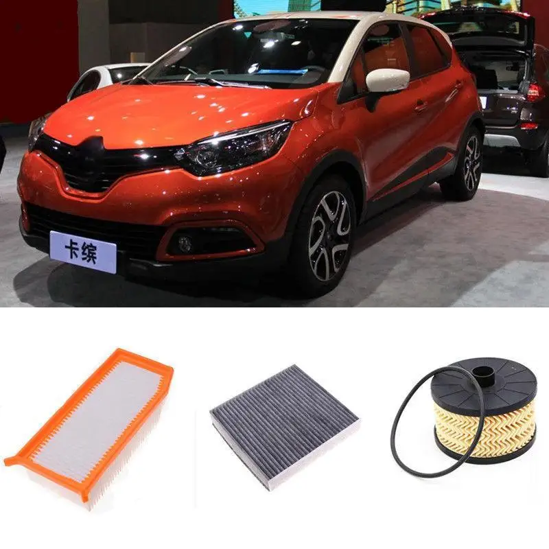 165467674R Air Filter 272773016R Cabin Air Filter 2811800210 Oil Filter For Renault Karbin 1.2T 201401-201712 TCe190 1.2T 2018--