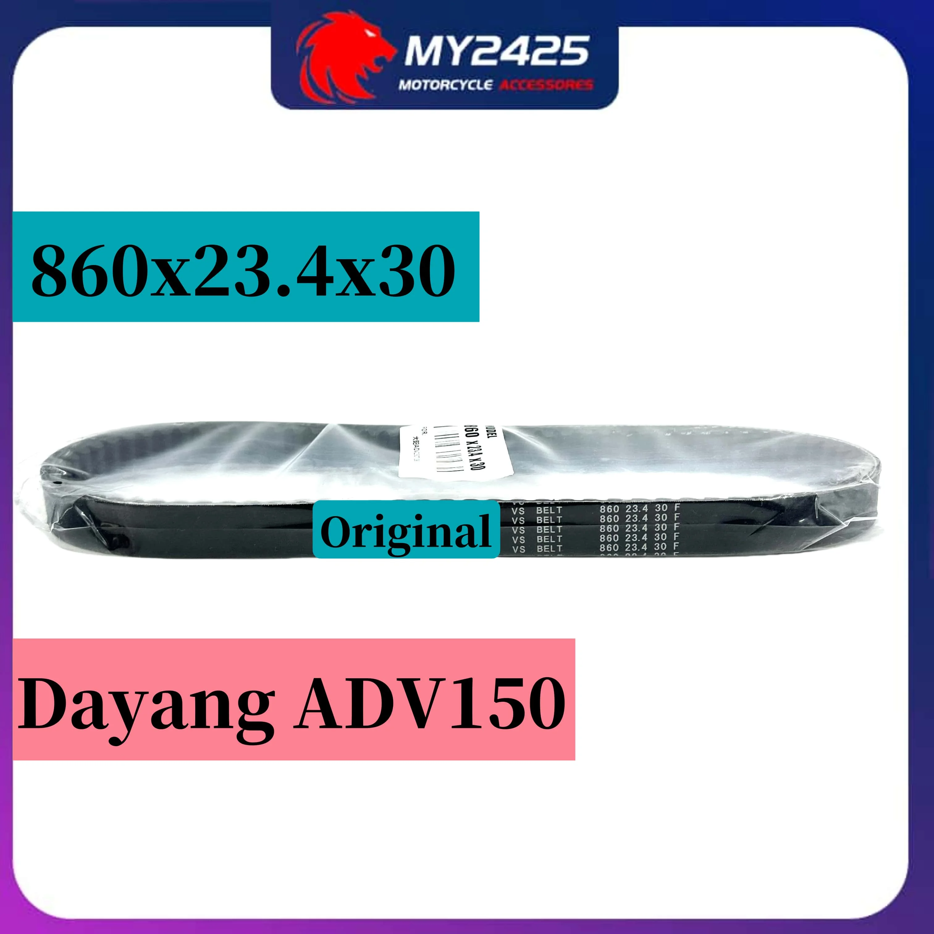 

Original Drive Belt 860x23.4 For Dayang ADV150T-36 Vorei ADV150 860 23.4 30F Motorcycle Drive Belt