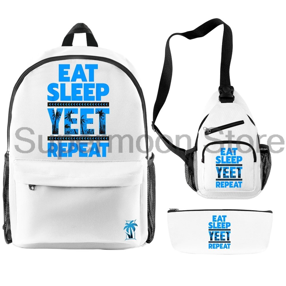 جيي أوسو أكل النوم ييت كرر 3 قطعة/المجموعة حقيبة كتف حقيبة الظهر النساء الرجال على ظهره حقائب السفر عادية في الهواء الطلق Daypack