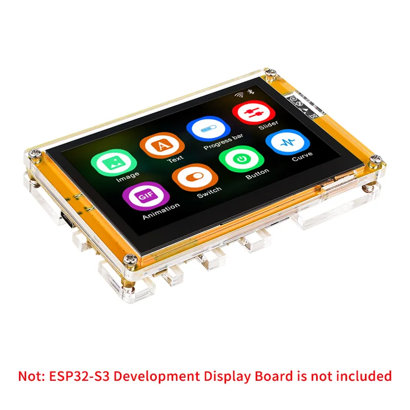 Acrylic Case for ESP32-S3 4.3 Inch 800*480 Display Development Board for Arduino LVGL HMI 8M PSRAM 16M Flash WIFI&Bluetooth