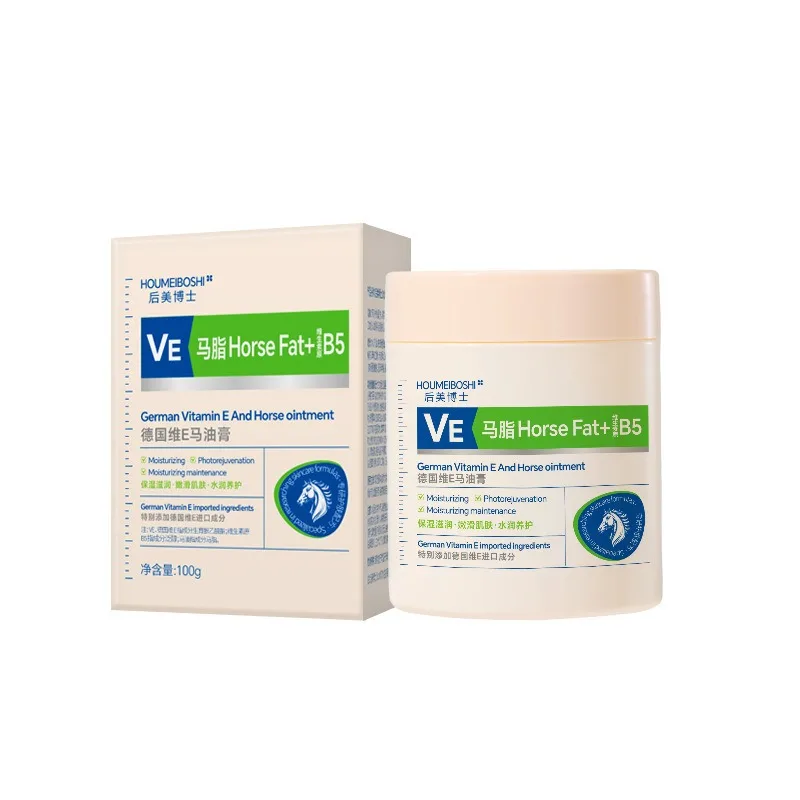 Vitamin E Horse Oil Balm Cream 100g Intensive Repair Dry Cracked Hands Feet Nourishing Moisturizer Face Body Lotion