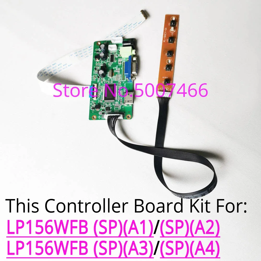 For LP156WFB (SP)(A1)/(SP)(A2)/(SP)(A3)/(SP)(A4) 1920*1080 Lcd Panel Laptop Screen VGA+ EDP 30-Pin Display Control Board Kit