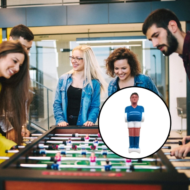 

10 шт. твердые пластиковые футбольные фигурки для настольного футбола для мужчин, маленькие фигурки для настольного футбола