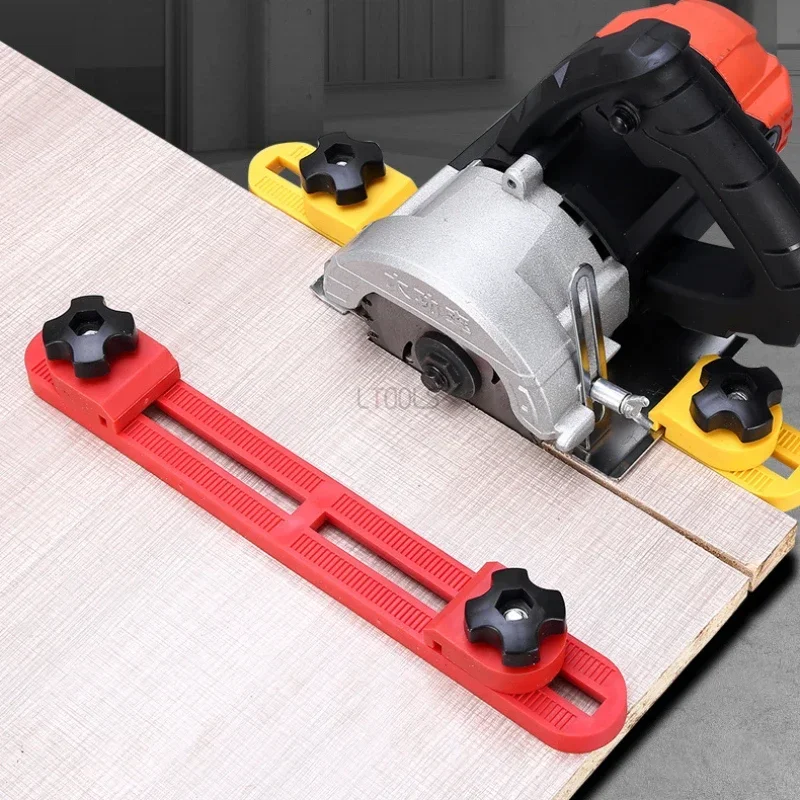 Positioning Clamps Adjustable Cutting Machine Base Electric Circular Saw Milling Guide ABS Quick Fix Jig for 4-6in Dust Cutter
