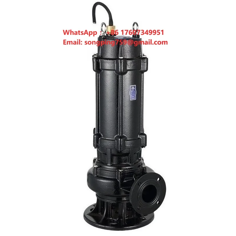 Wq Series Cast Iron Submersible Electric Marine Sewage 50-60Hz Cutting River Sand Suction Sewage Pump
