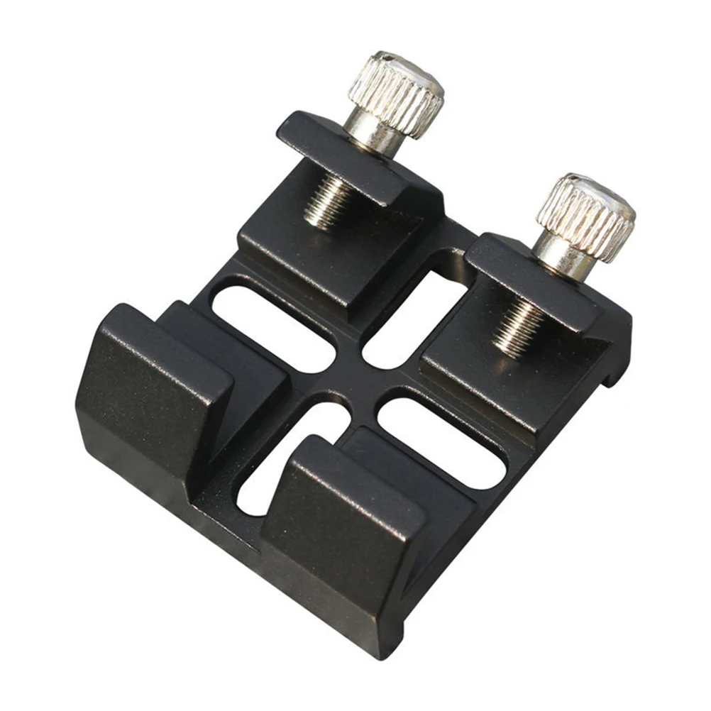 

Ultra-Thin Aluminum Dovetail Mounting Base Bracket For Telescope Black Dual Screw Secure Lock Dovetail Slot For