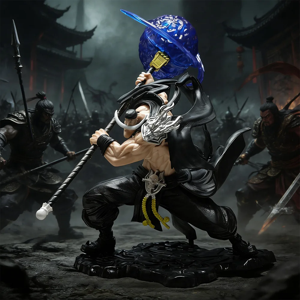 Image of One Piece Anime Actionfigur Whitebeard Edward Newgate Kampf-PVC-Sammlerstatue Desktop-Dekoration für Anime-Fans Großhandel