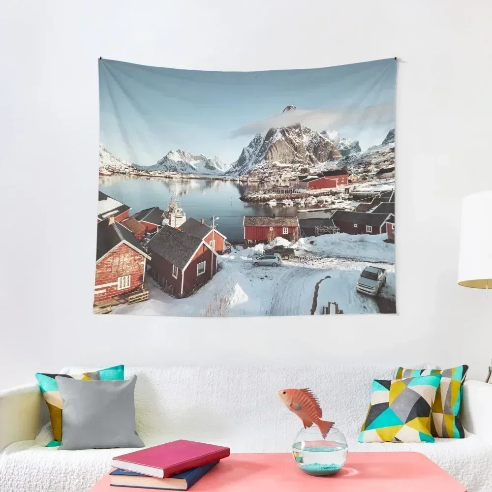 reine at lofoten Tapestry Decoration For Bedroom Home Decor Aesthetic Wallpaper Bedroom Bedroom Decorations Tapestry