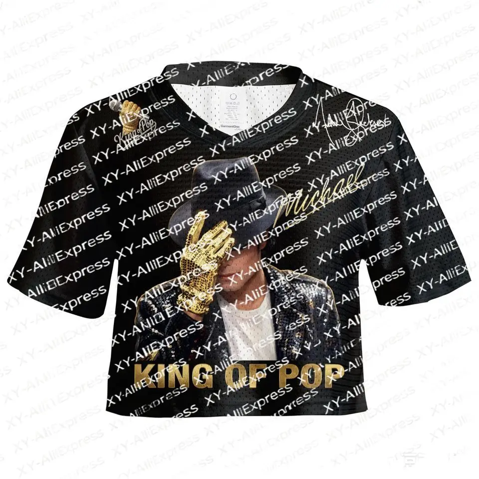 Breathable Mesh Cropped Athletic Shirt, V-Neck Short Sleeve Jersey for Urban Street Style, Party Hangout and Daily Wear