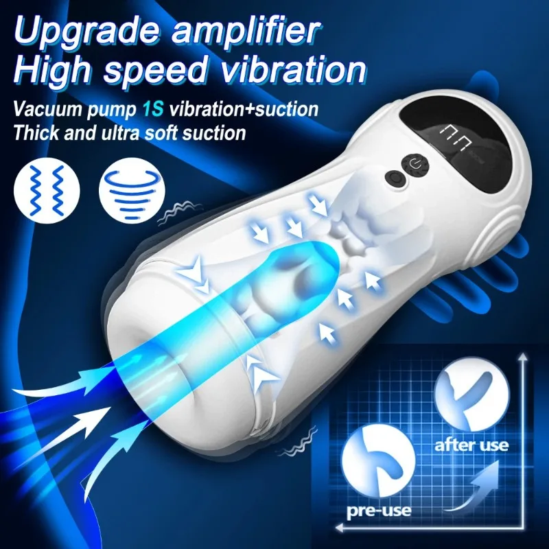 APPremote التلقائي مص كأس الاستمناء الذكور الحقيقي المهبل الاهتزاز الاستمناء ساخنة آلة الجنس رجل لعبة الجنس كوب الطائرة