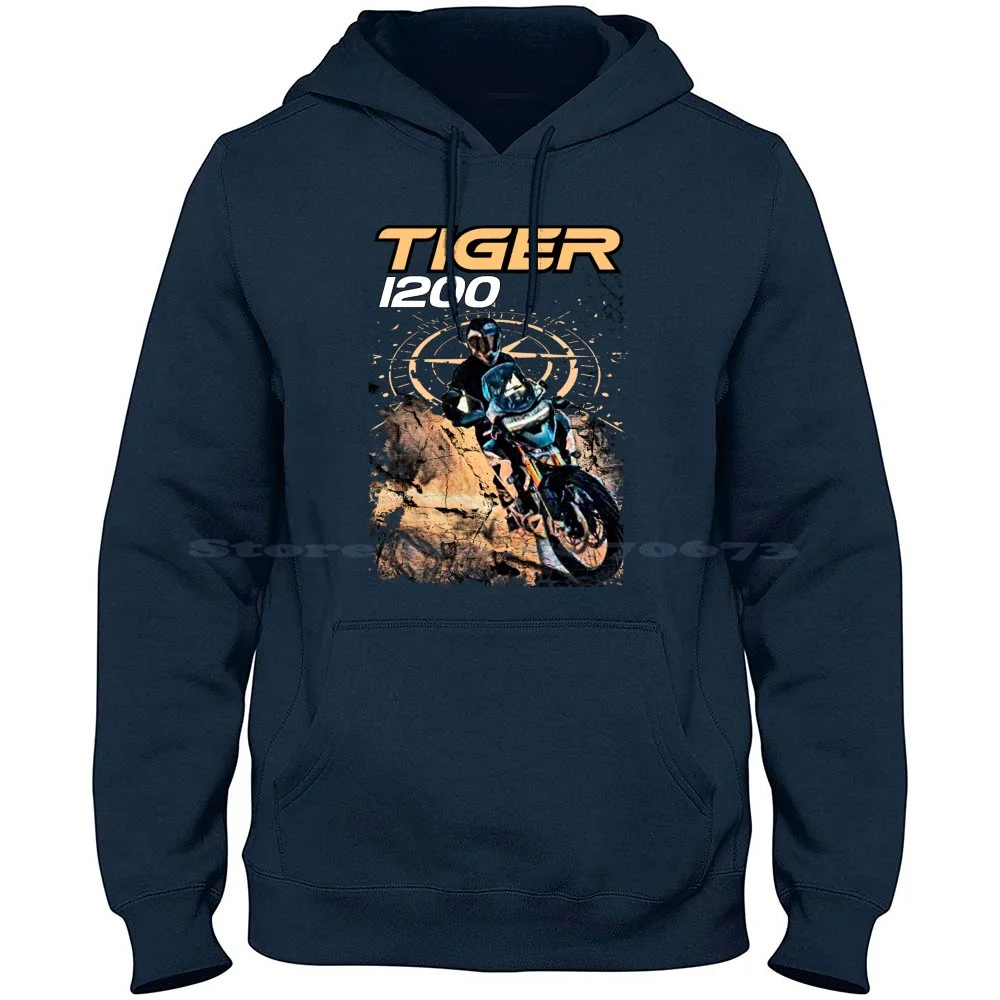 

Tiger 2022 1200 100% Cotton Hoodie Motorcycles Big Trail Motorbike Adventure Bikers Motoarte Motorsport Tie Dye 2020 Rr