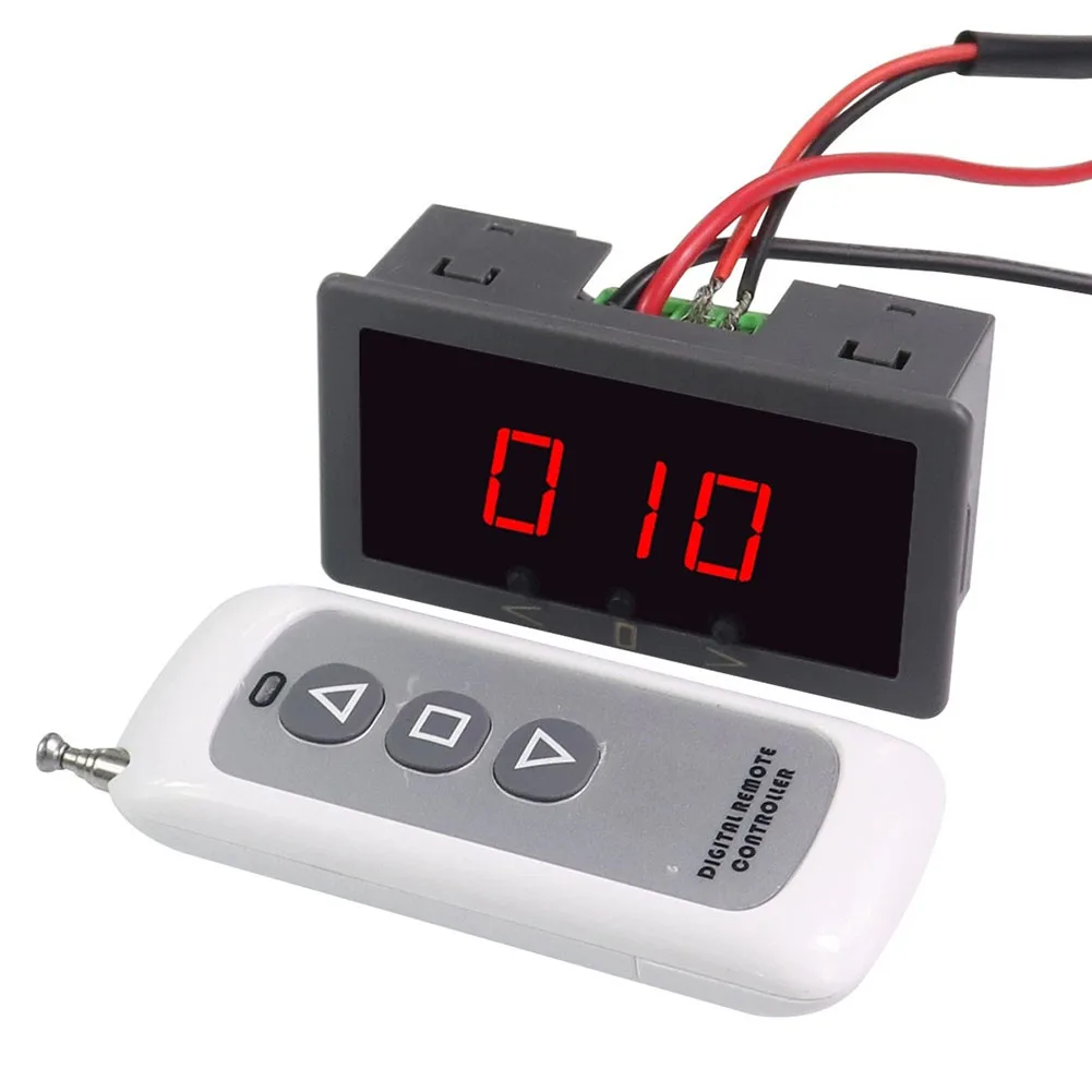 RF Remote Dimmer As Shown DC Motor Dimmer 5A Rated Current 0-100 Adjustment Range ABS Material Housing For 6V 12V 24V Systems