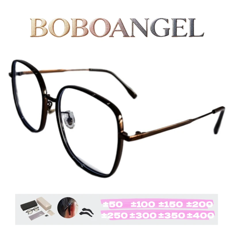 

BOBOANGEL High Quality Transparent Square Prescription Glasses Women Optical Eyeglasses Frame Customized Reading Glasses