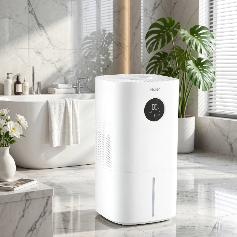 500mL/h Evaporative Humidifier, 3 Speed Mist Free Air Moisture Machine with Quiet No Light Mode for Bedroom Living Room Use
