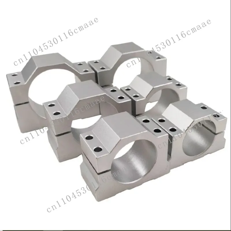 Aluminum 65 80 100 125mm Numerical Control Spindle Motor Single Side Bracket High Productivity Woodworking Machinery Parts