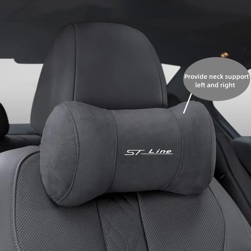 

Car Headrest Neck Protection Pillow Plush Warm Cushion For Ford ST LINE Ford FOCUS 2 FOCUS 3 Mondeo Fiesta Kuga MK2 MK3