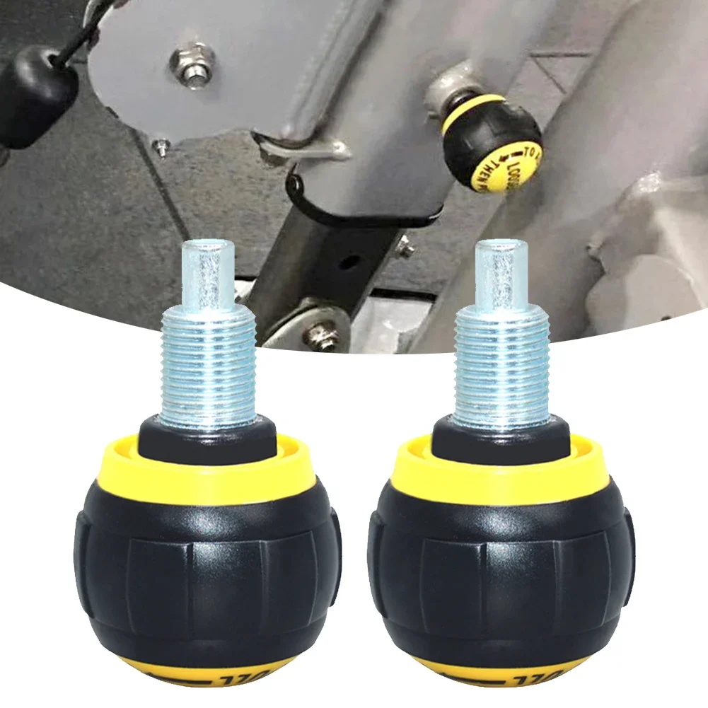 2 Pcs Exercise Bike Knob Fitness Adjustment Aluminum Alloy Knob Spring Spherical Pin Anti-slip Handle Knob Gym Accessories