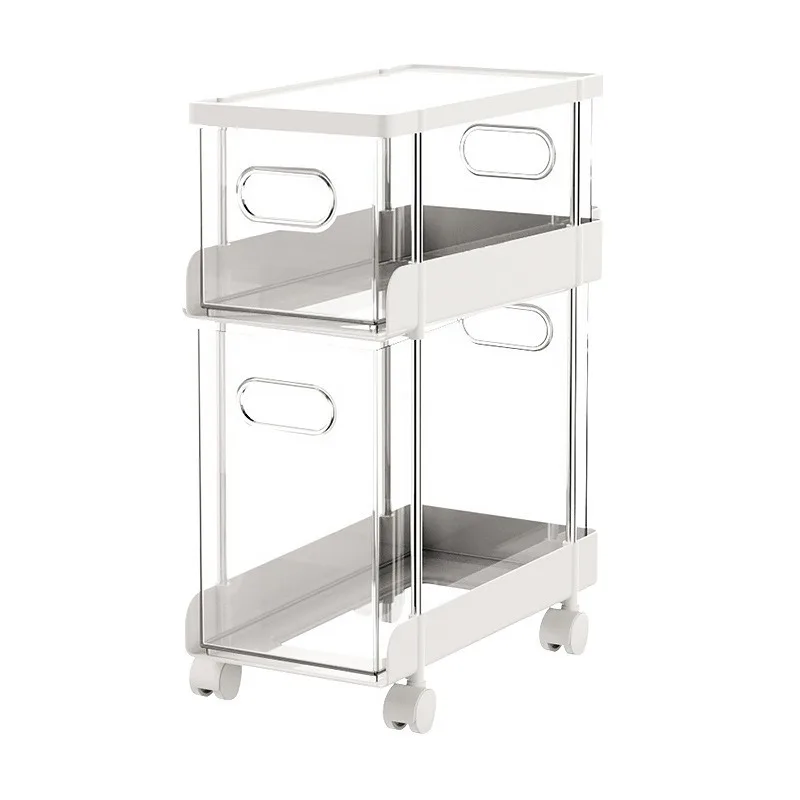 For Kitchen Seam Storage Cabinets, Bedroom Bathroom Storage Racks, Multi-layer Narrow Slit Snack Cabinets, Small Carts