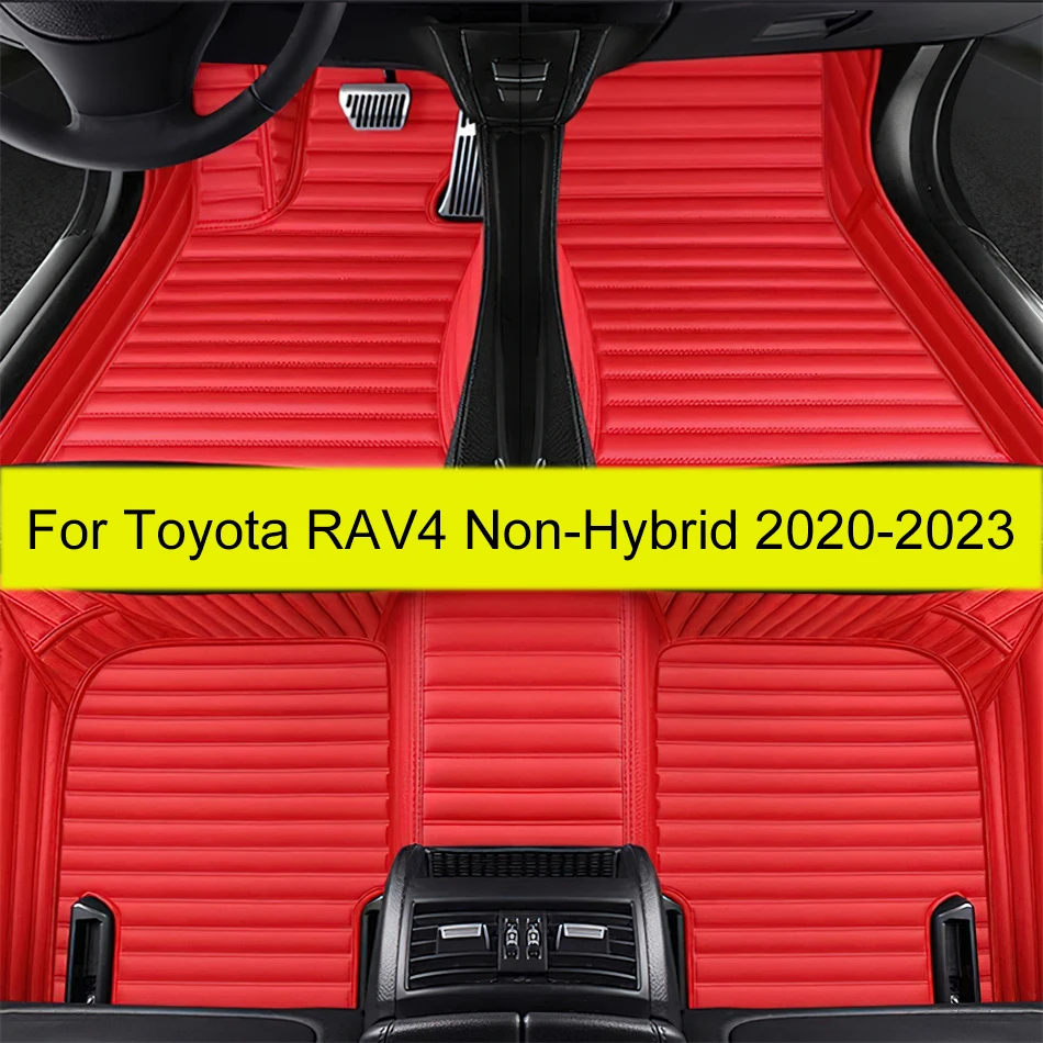 Alfombrillas de coche para Toyota RAV4 no híbridas, 2020, 2021, 2022, 2023, almohadillas personalizadas para los pies del automóvil, cubierta de alfombra, accesorios interiores