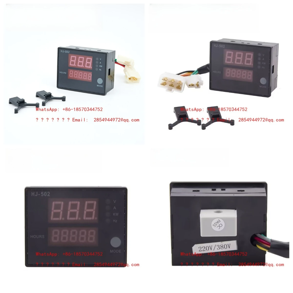 Generator Unit Voltage Frequency Current Power Operation Timing 5-in-1 Digital Display Meter HJ-502 Digital Display Instrument