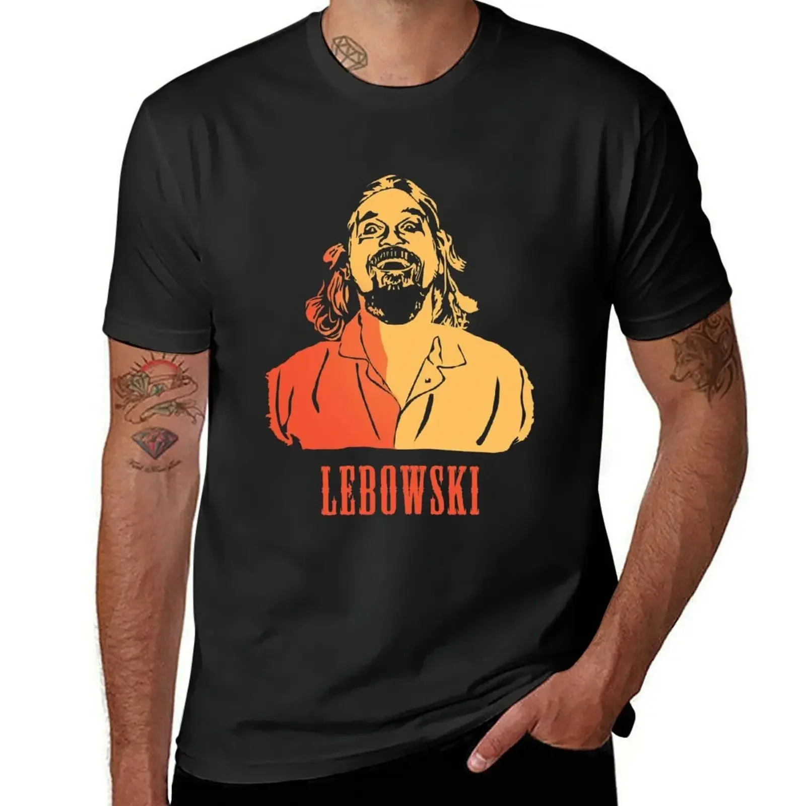 

Футболка Lebowski, быстросохнущая футболка с рисунком, винтажные однотонные футболки для мужчин